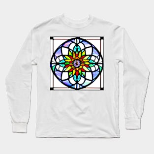 ART Stained Glass Window Long Sleeve T-Shirt